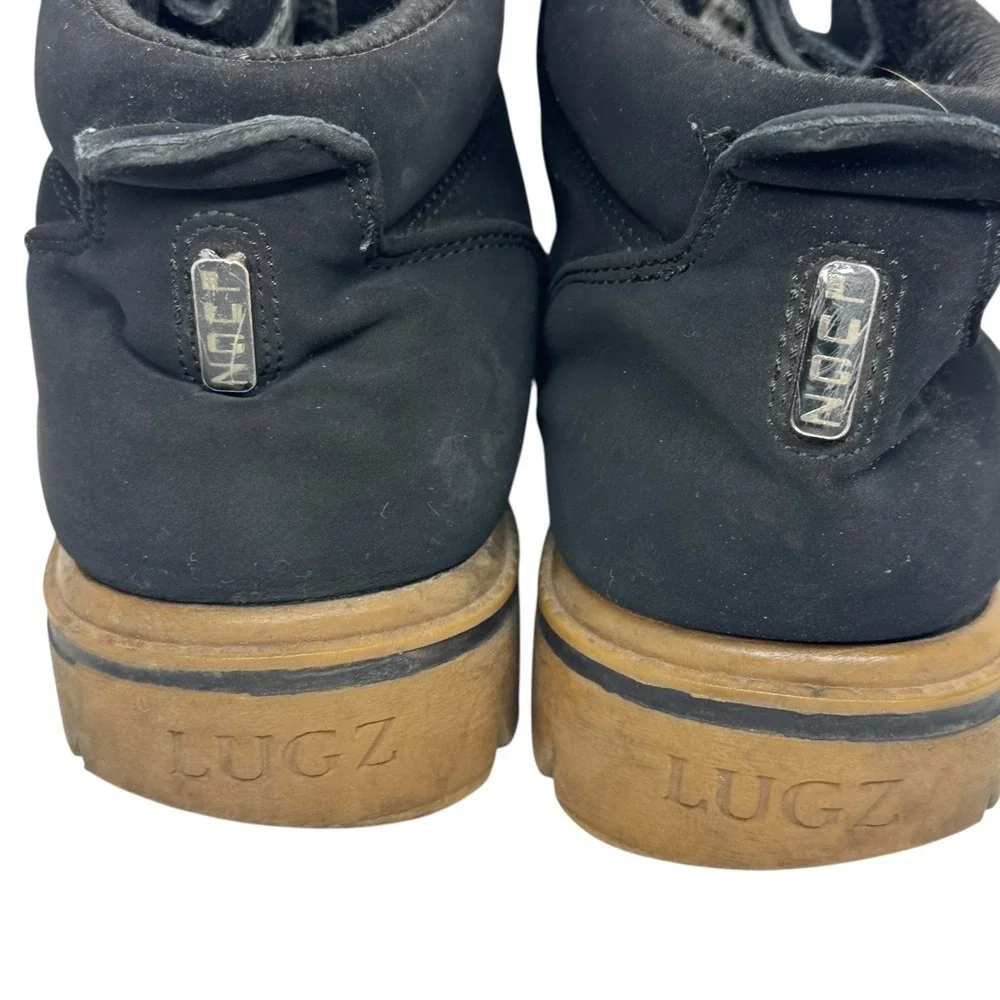 Lugz Men Black Suede Lace‎ Up Ankle Boots MFRGD 002 Size 8